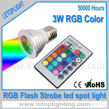 E27/GU10  RGB  3W  led spot light
